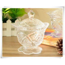 Home Storage Glass Candy Bowl and Sugar Bowl